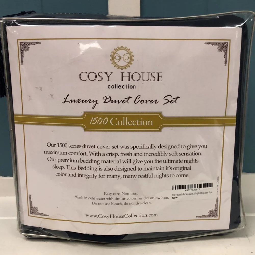 Cosy House Collection King / Cal California King‎ luxury duvet cover sham set